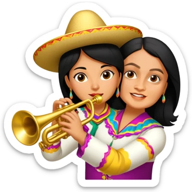 Mariachi Trumpet Player sticker
