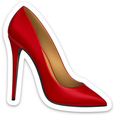 Dark red stiletto  sticker