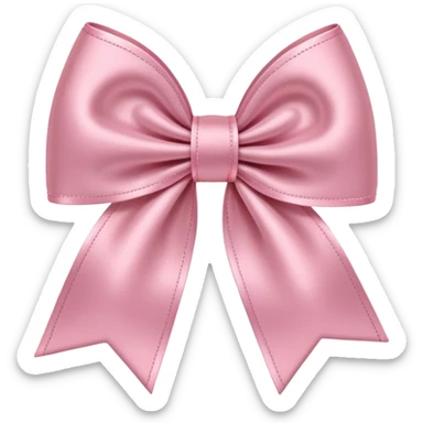 Ylight pink bow on light pink bow sticker