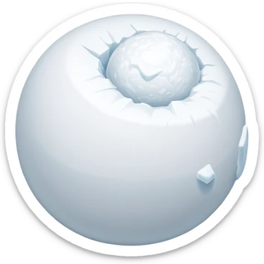 snowball gets bigger while it's rolloing down sticker