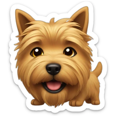drunk norwich terrier sticker