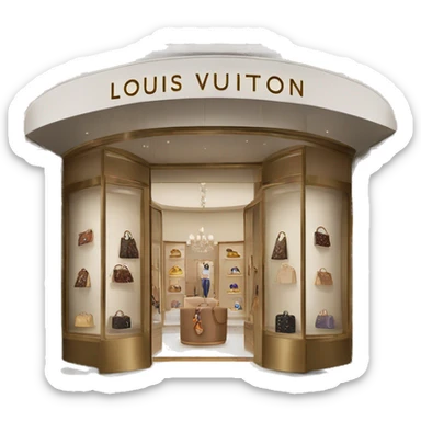 Louis Vuitton boutique sticker