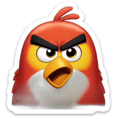 Angry bird sticker