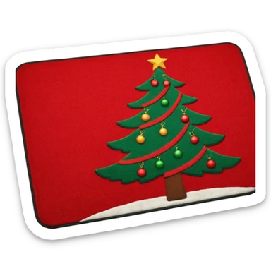 christmas doormat sticker
