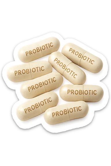 Probiotici integratori sticker