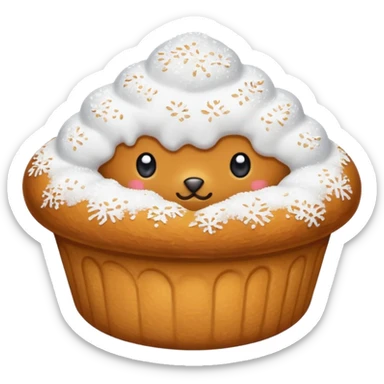 a slovenian traditional donut krof sticker