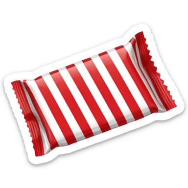 peppermint candy in a wrapper sticker