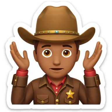 Slack emoji cowboy developer going crazy with deploy to master sticker