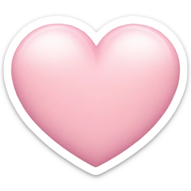 Baby pink heart sticker