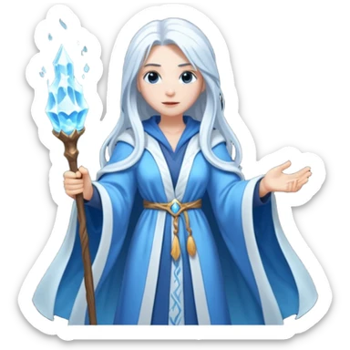 Frost wizard female sticker