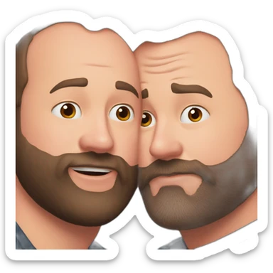 tom segura kissing bert kreischer sticker