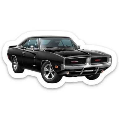 faz o dodge charge dos Velozes & Furiozos pra min? sticker