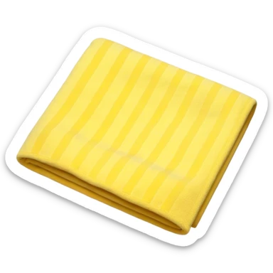 Light yellow beach towels sticker