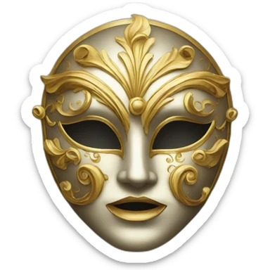 venetian mask sticker