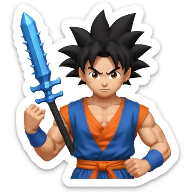 Goku with a rpg sticker