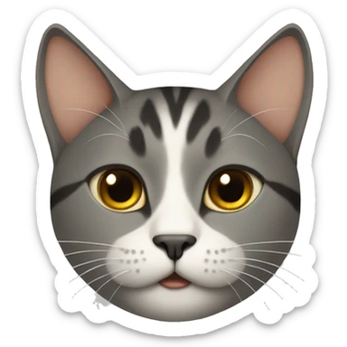 gato pensativo sticker