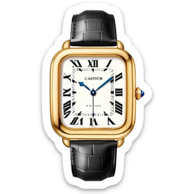 gold cartier watch sticker
