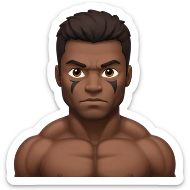 PHILIPPINE MYTHICAL CREATURE KAPRE BUT MASCULINE AND HUNK sticker