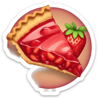 strawberry pie sticker