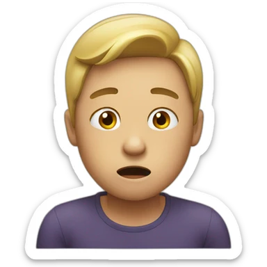 stressed-person sticker