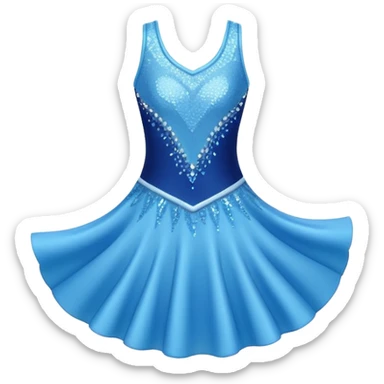 ice skating dress sticker