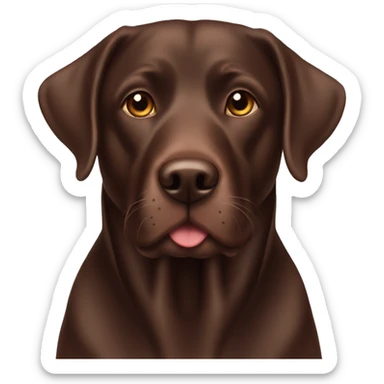 chocolate lab sticker