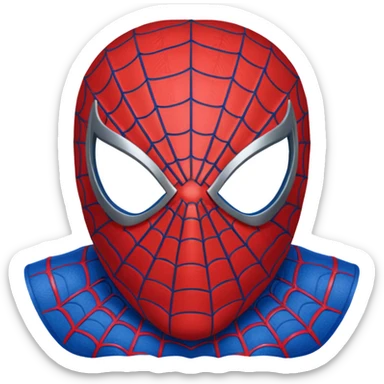 Spiderman mask without background  sticker