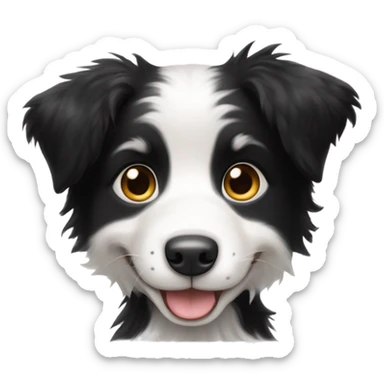 border collie puppy sticker