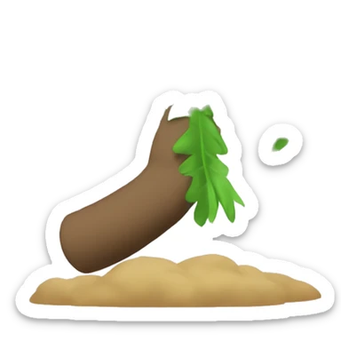Generate emoji side view of the palm. Not a tree  sticker