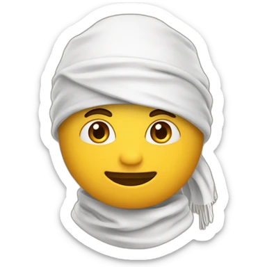 Un gars blanc avec un bandana marron clair,cheveu marron sticker