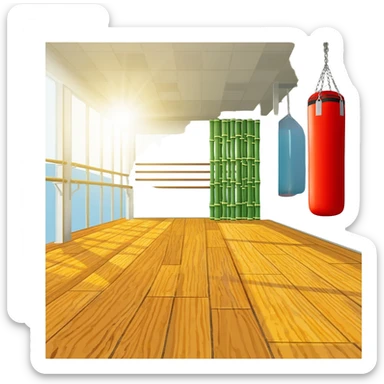 martial arts gym sticker