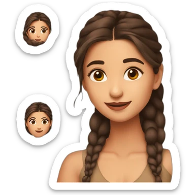 Brown Alia bhatt sticker