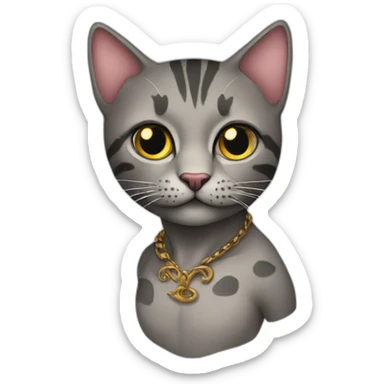 Tattoo with cat sticker