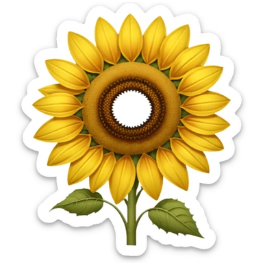 Vintage sunflower  sticker