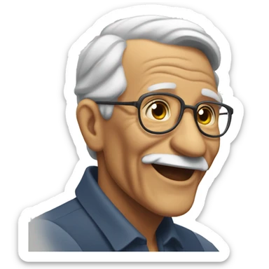 Llega el abuelo, vamos a celebrar sticker