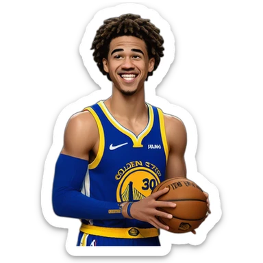 jordan poole at golden states warriors sticker