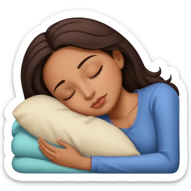 Latina baddie sleeping sticker