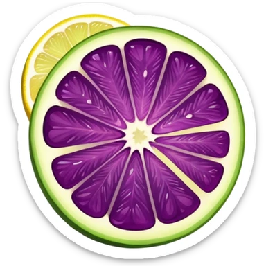 Dunkle Traube trifft auf unfassbar spritzige Limette und Zitrone. sticker