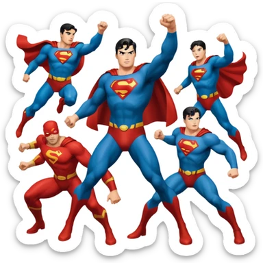 A comic book depicting the Superman Wars sticker