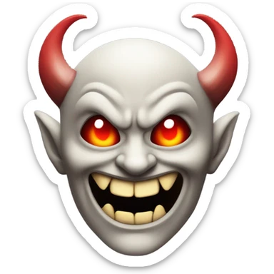 An evil version of me like the devil sticker