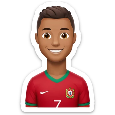 Ronaldo With a Portugal Trikot sticker