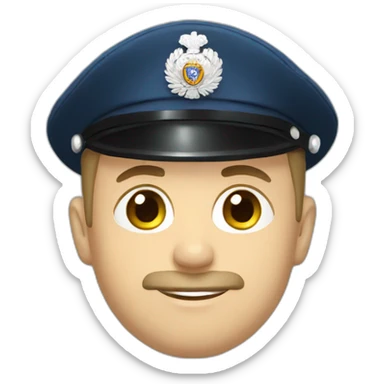 Russian police officer sticker
