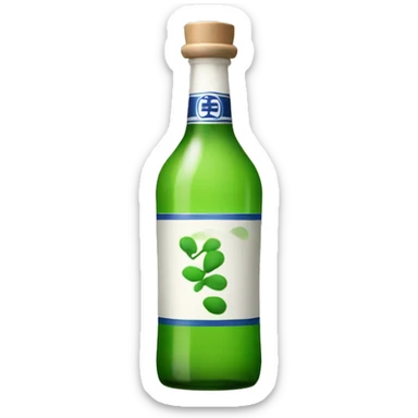 soju bottle sticker