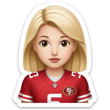 49ers girl sticker