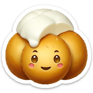 Mozzarella cheese balls sticker