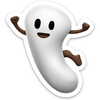 Poop dancing with its hands up ￼ sticker