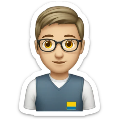 Ukrainian  student sticker