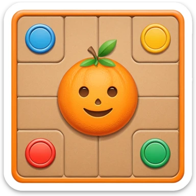 board game orange sticker