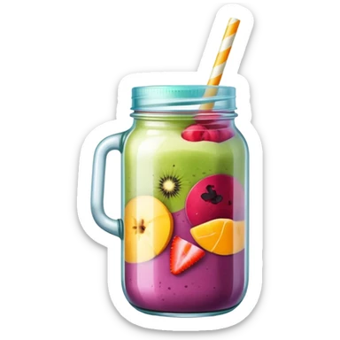 smoothie in a jar sticker