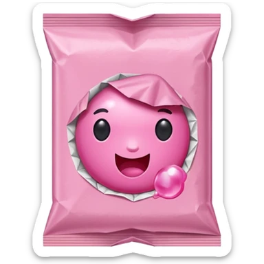 bubble gum packet sticker